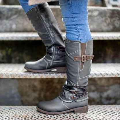 Serafina Winterstiefel Damen Overknee High Heel