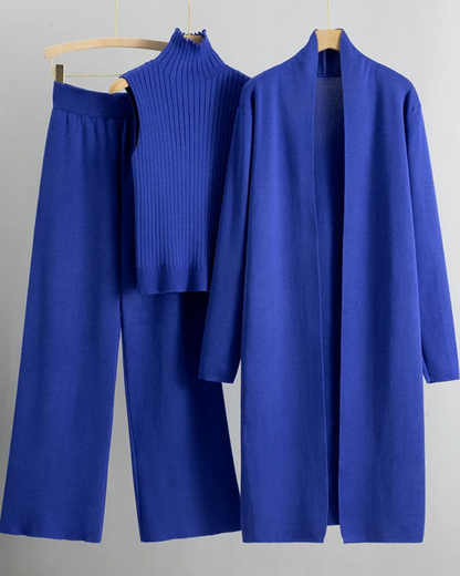 Stilvolles 3-Teiliges Damenkleid Set