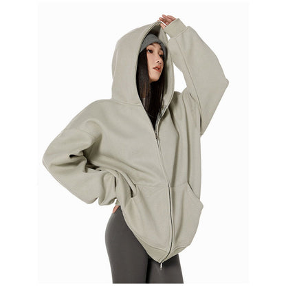 Damen Hoodie mit Reißverschluss Modern