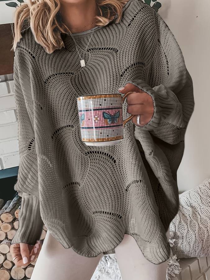 Einfacher Strickpullover Casual Style