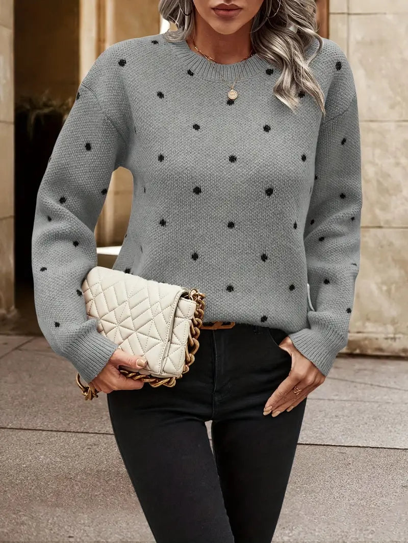 Chloe Pullover Polka Dot Chic - IdealeKleiden