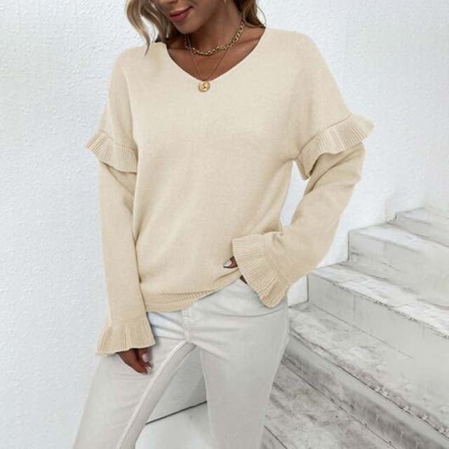 Einfacher Winterpullover Warm und Bequem