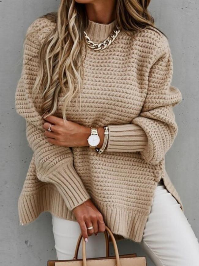 Weiches Strickkleid | Damenpullover Elegant Geschnitten