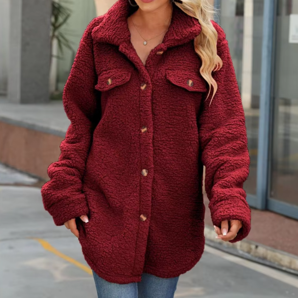 Elegante Winterjacke Damen Fluffy Design