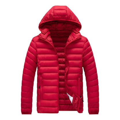 Herren Winterjacke Leicht Gepolstert Isoliert