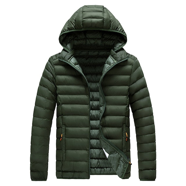 Herren Winterjacke Leicht Gepolstert Isoliert