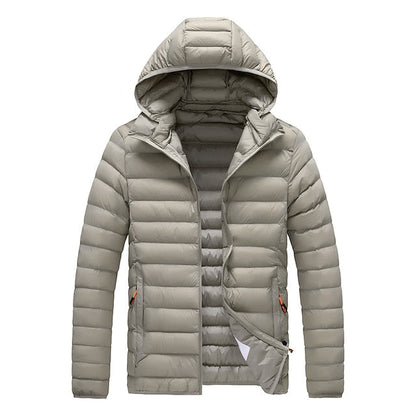 Herren Winterjacke Leicht Gepolstert Isoliert