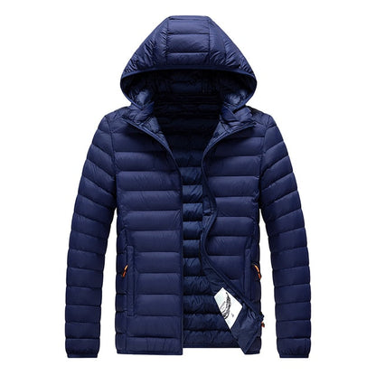 Herren Winterjacke Leicht Gepolstert Isoliert