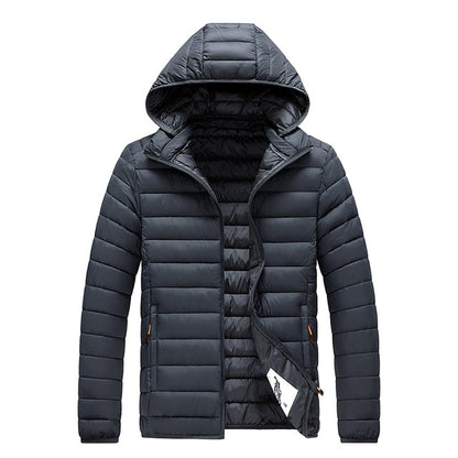 Herren Winterjacke Leicht Gepolstert Isoliert