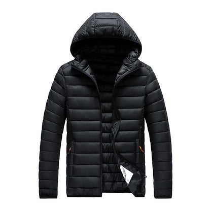 Herren Winterjacke Leicht Gepolstert Isoliert