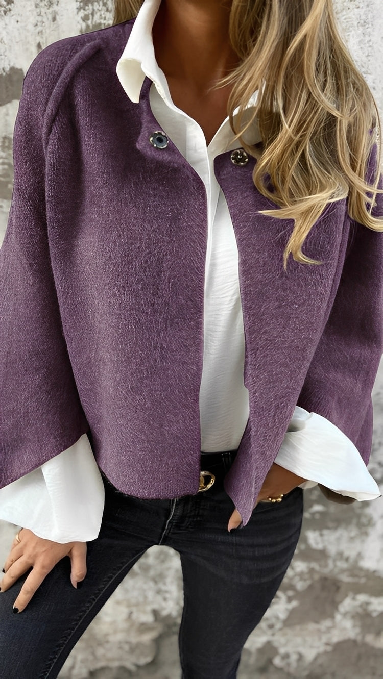 Weiche Damenkaschmirjacke Bequem Geschnitten