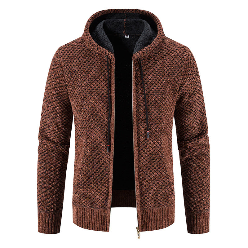 Modischer Herren-Cardigan Kapuze