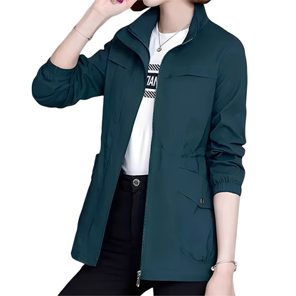 Moderne Damenjacke Verstellbare Taille Stilvoll