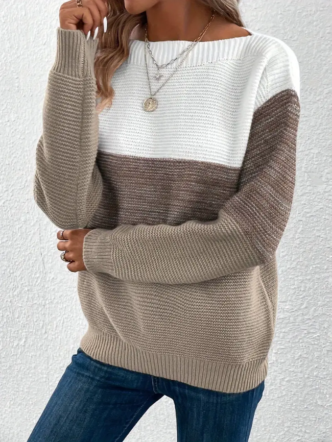Elegante Damenpullover Langarm Oversized