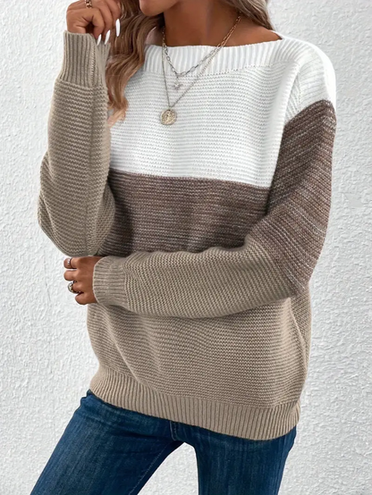 Elegante Damenpullover Langarm Oversized