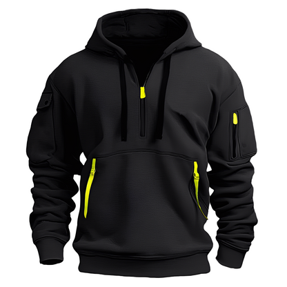 Bequemer Herren Hoodie mit Reißverschluss