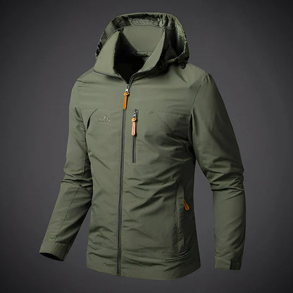 Herren Freizeitjacke Mit Kapuze Sportlich