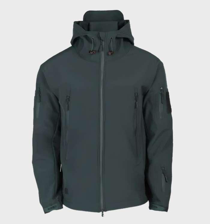 Wasserdichte Herren Winterjacke Schwarz