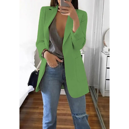 Damen Blazer Khaki Herbst Mode