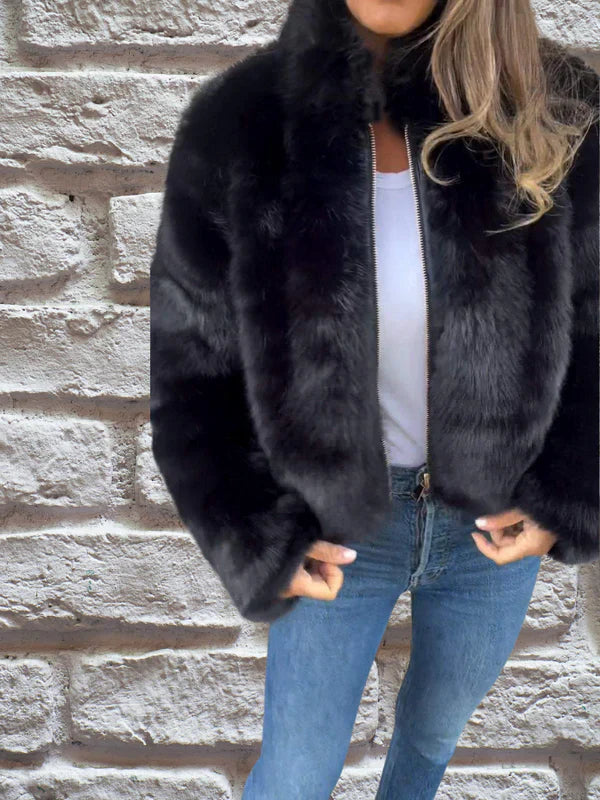 Winterjacke Damen Warm Stehkragen Komfort