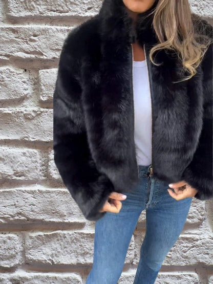 Winterjacke Damen Warm Stehkragen Komfort
