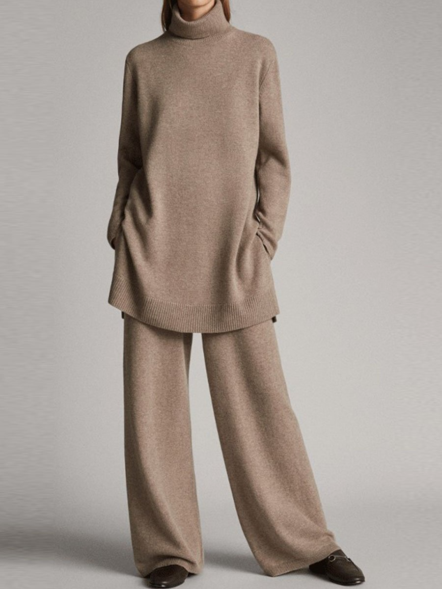 Damen Pullover und Hosen Set Weich und Bequem