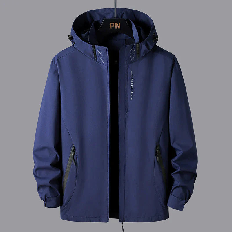 Stylische Unisex-Regenjacke mit Kapuze