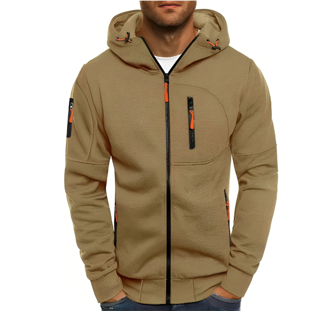 Praktische Herrenjacke mit Kapuze Sportlich - IdealeKleiden