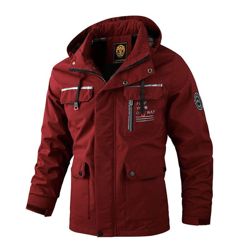 Wasserdichte Outdoor-Jacke Männer Sportlich