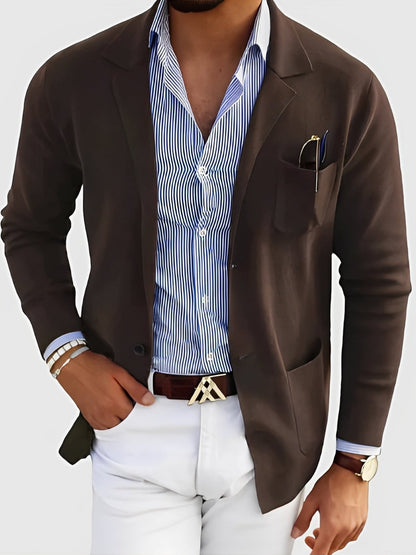 Maßgeschneiderter Herrenblazer Elegant mit Taschen