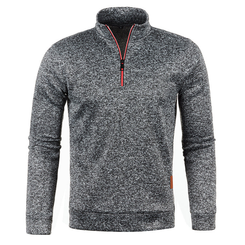 Weicher Strickpullover Damen Pullover mit Polo Kragen