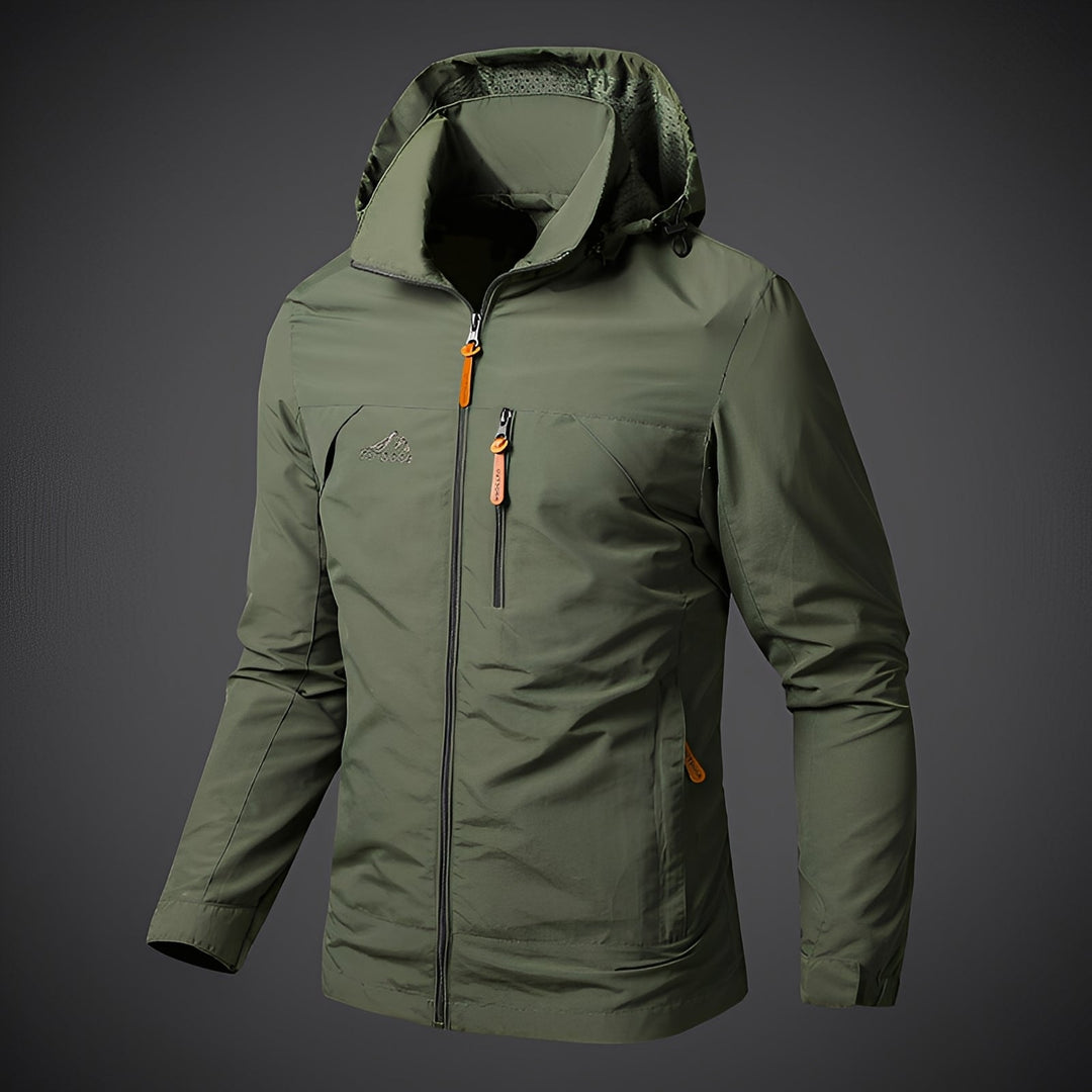 Wasserdichte Herrenjacke Kapuzenparka Sportlich