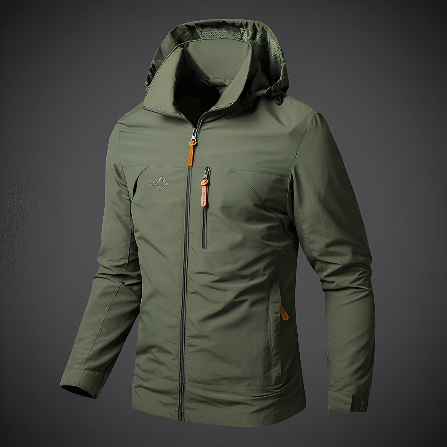 Wasserdichte Herrenjacke Kapuzenparka Sportlich