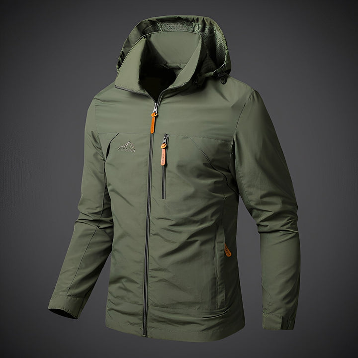 Wasserdichte Herrenjacke Kapuzenparka Sportlich