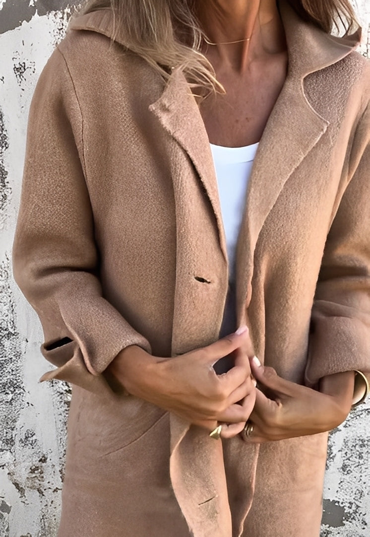 Langer Frauen Strickmantel Bequem