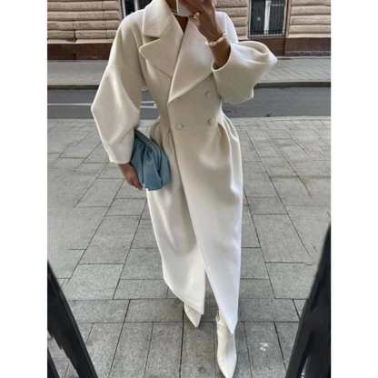 Stylische Damen Trenchcoat Lang - IdealeKleiden