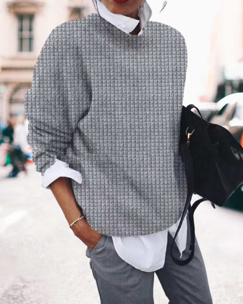 Bequemes Rundhals Sweatshirt Casual Style