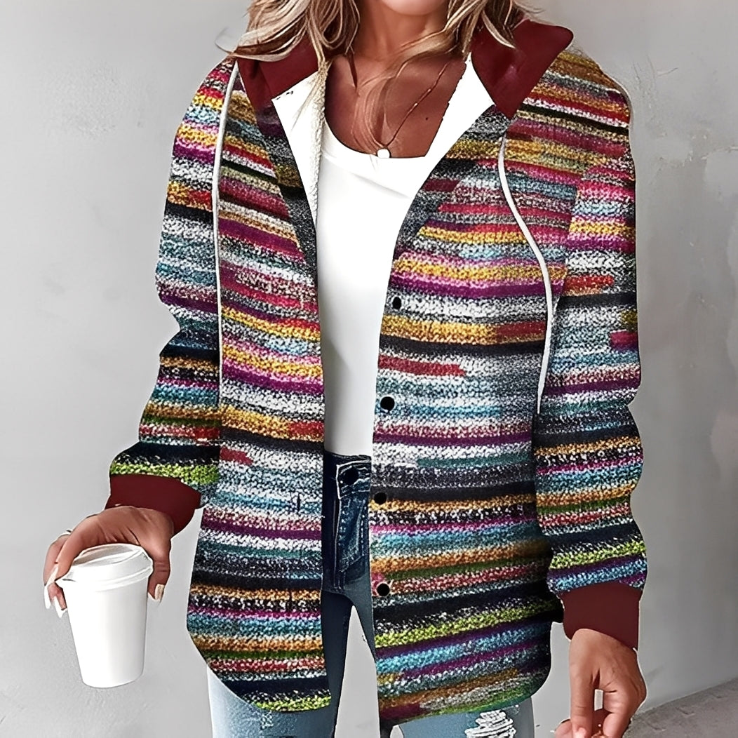 Kapuzenjacke Damen Warm Freizeit