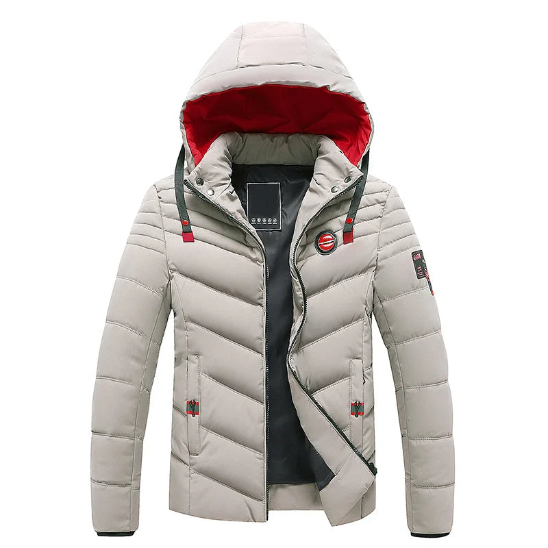 Herren Winterjacke Warm Daunenfüllung