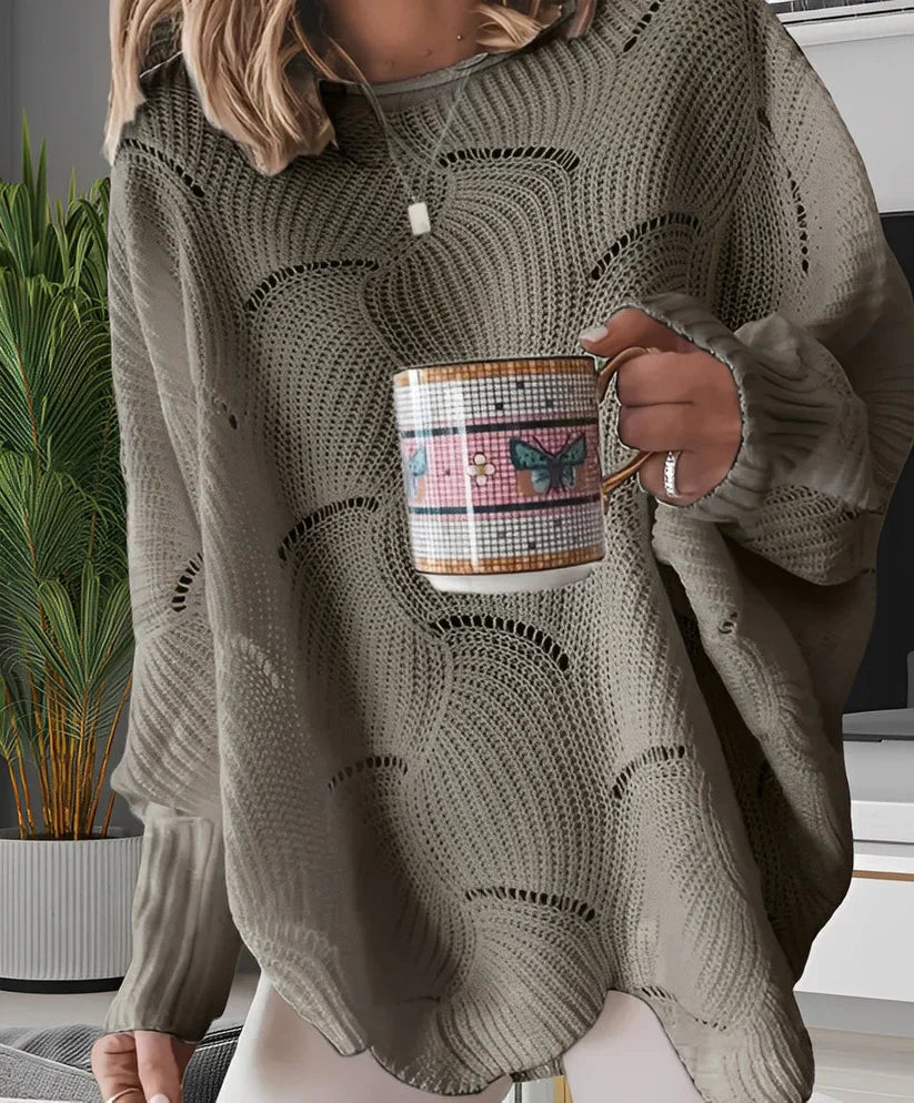 Stylischer V-Ausschnitt Pullover für Damen