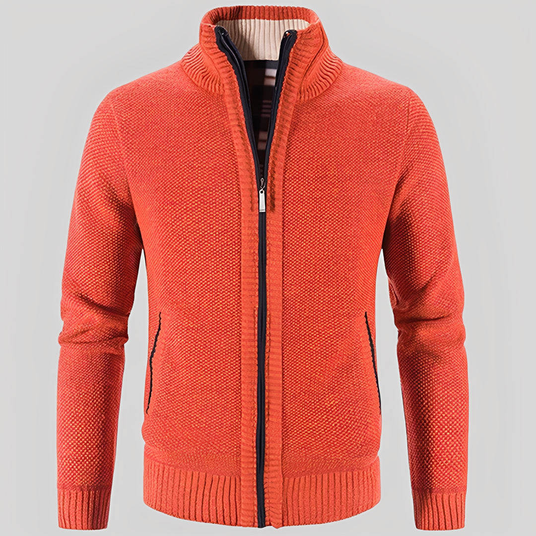 Praktischer Herren Cardigan mit Reißverschluss