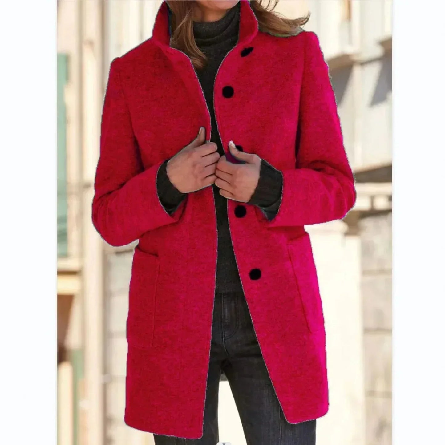 Damen Wollmantel Retro Chic Kayla