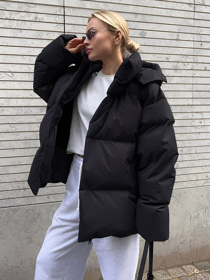 Frauen Winterjacke Warm Polster Mantel