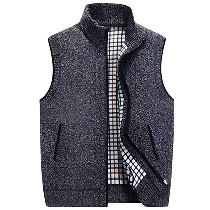 Herren Cardigan Elegant Fleece Innenfutter
