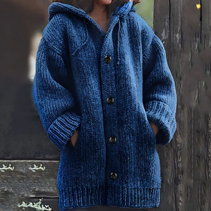 Lange Winterjacke Mit Kapuze - IdealeKleiden