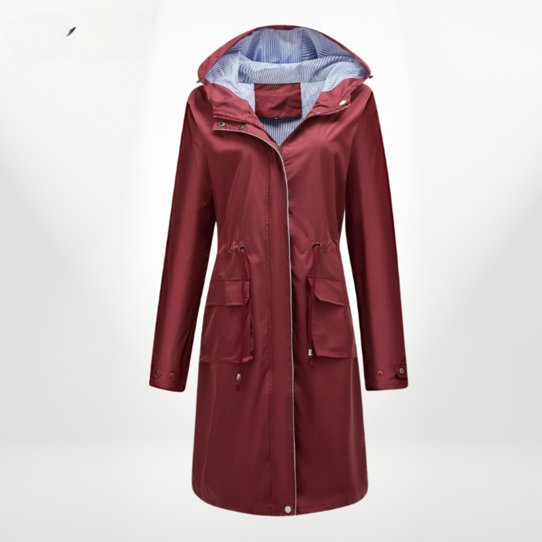 Wasserdichte Trenchcoat Damen Lang