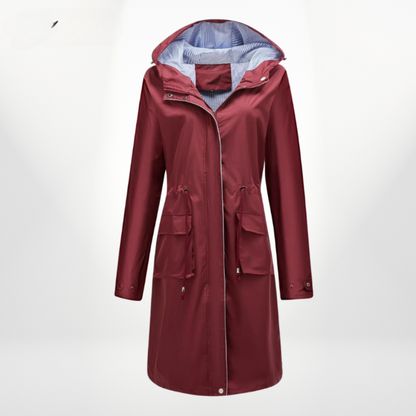Wasserdichte Trenchcoat Damen Lang
