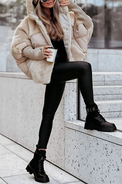 Stilvoller Damen Wintermantel Bunt & Warm
