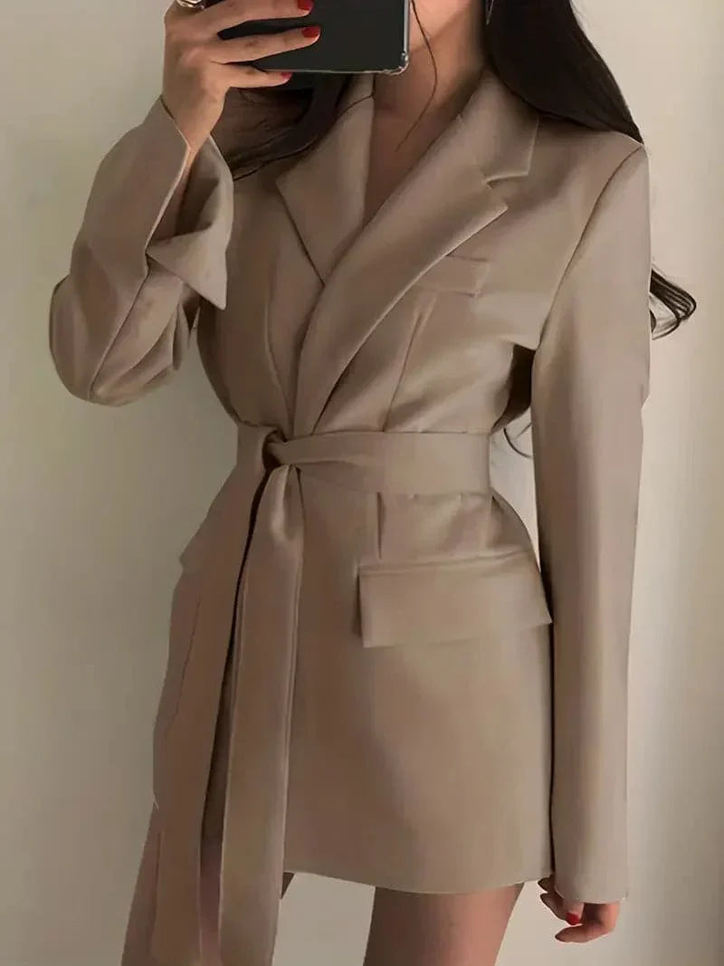 Elegantes Blazer-Kleid Damen Mini