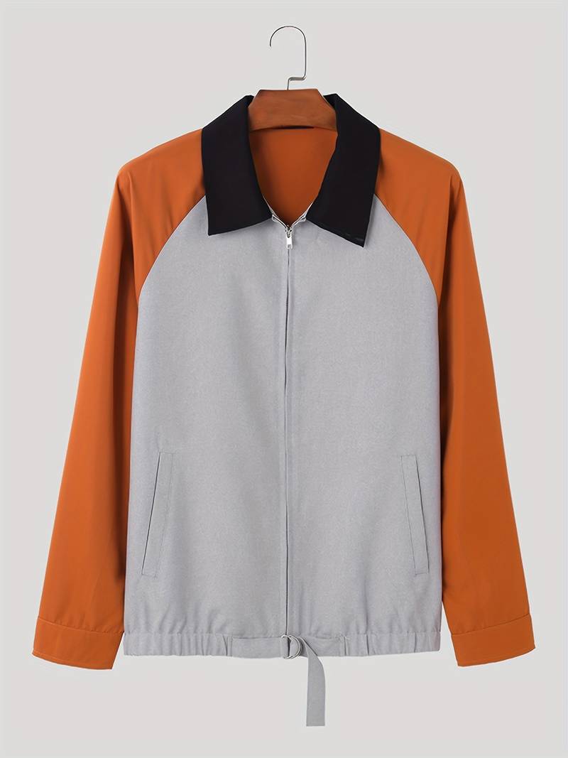 Lässige Herrenjacke Reißverschluss Modern